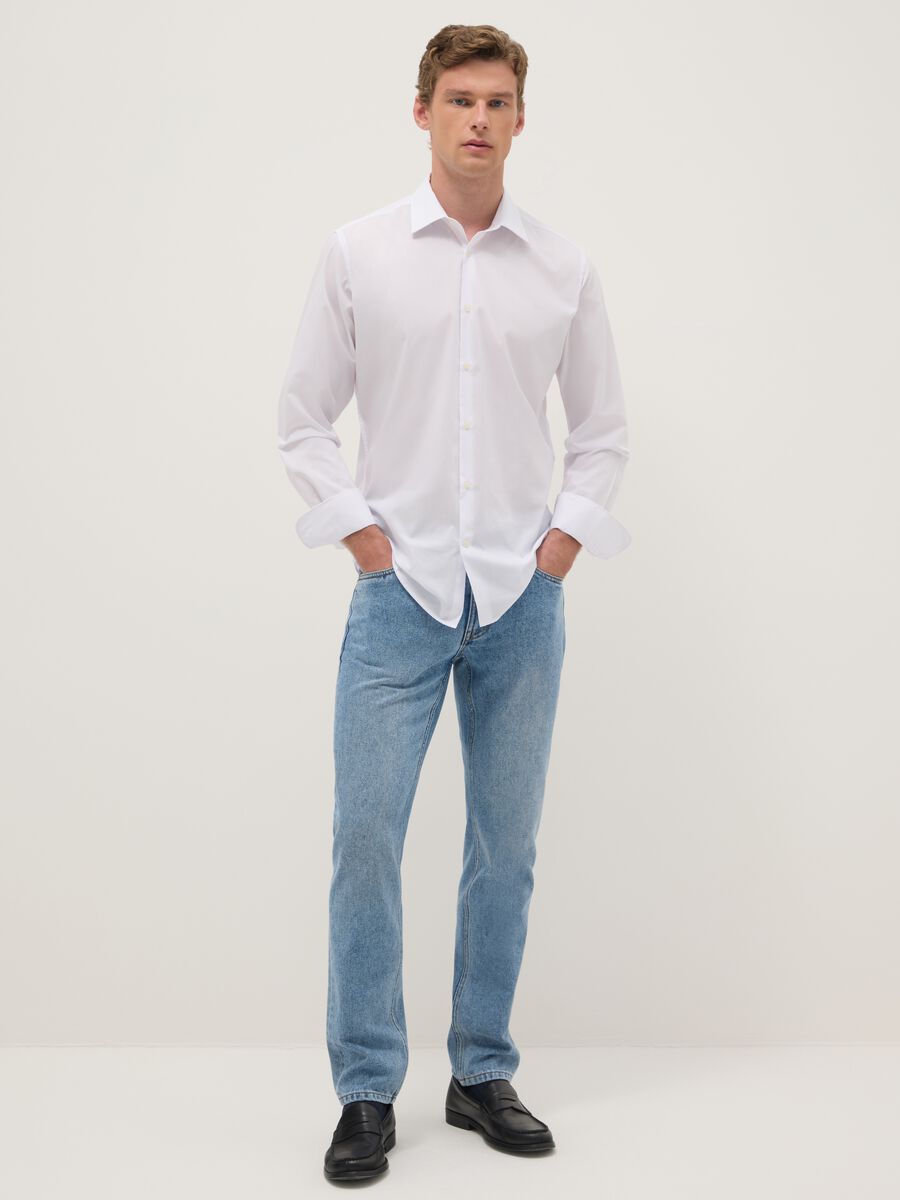 Slim fit blue denim jeans_0