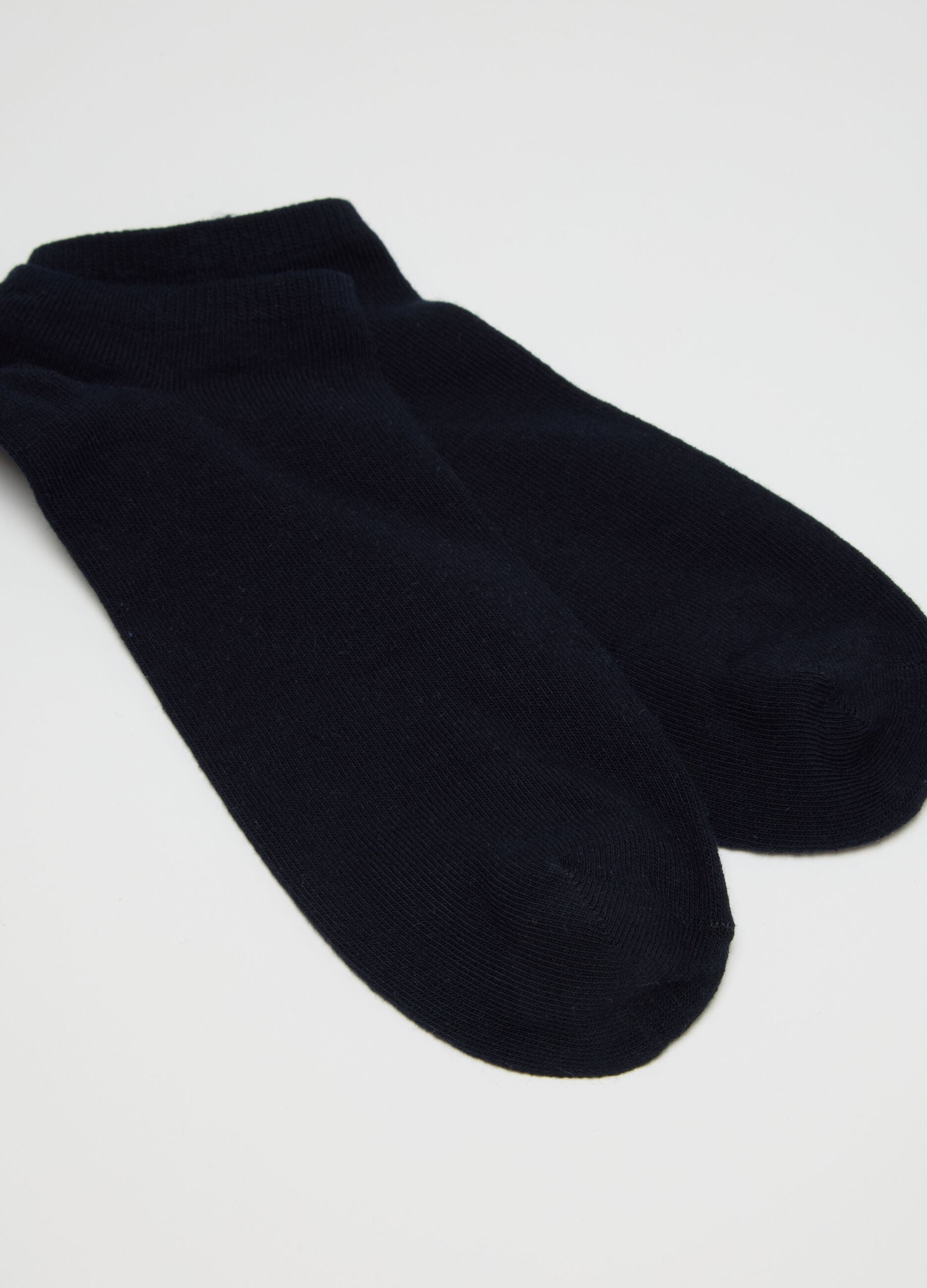 Men's blue cotton blend socks multipack
