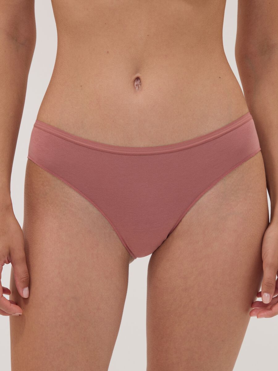 5-pack of multicolour briefs in organic cotton and stretch viscose_1