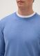 Azure crew neck pullover in regular fit cotton blend_3