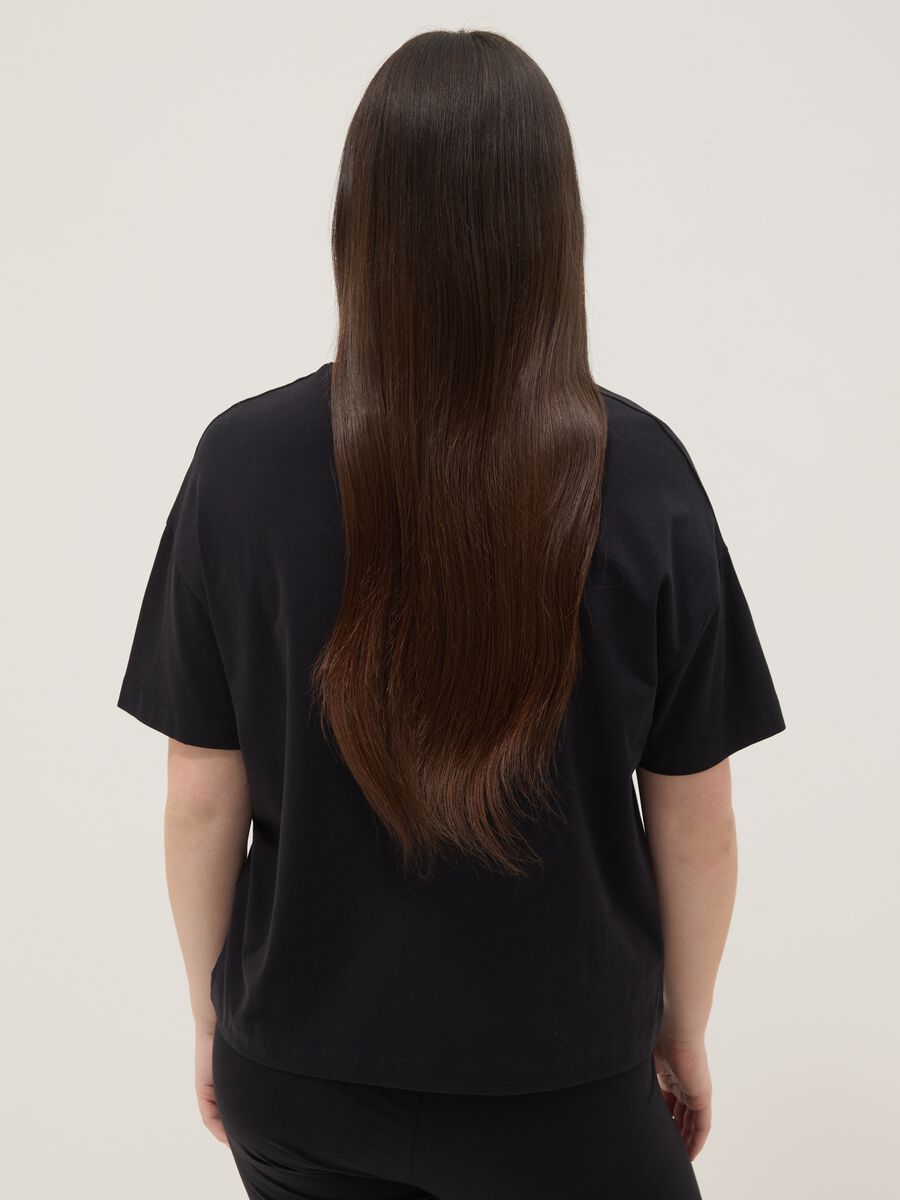 Black stretch cotton-modal T-shirt_3
