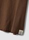 Brown short-sleeve pure cotton T-shirt, regular fit_5