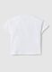 Girls' white pure cotton t-shirt regular fit with print_1