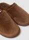 Brown slip-on house slippers with full lining_2