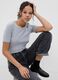Round-neck T-shirt in cotton and modal m&eacute;lange_0