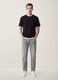 Grey denim jeans in pure cotton, regular fit_0