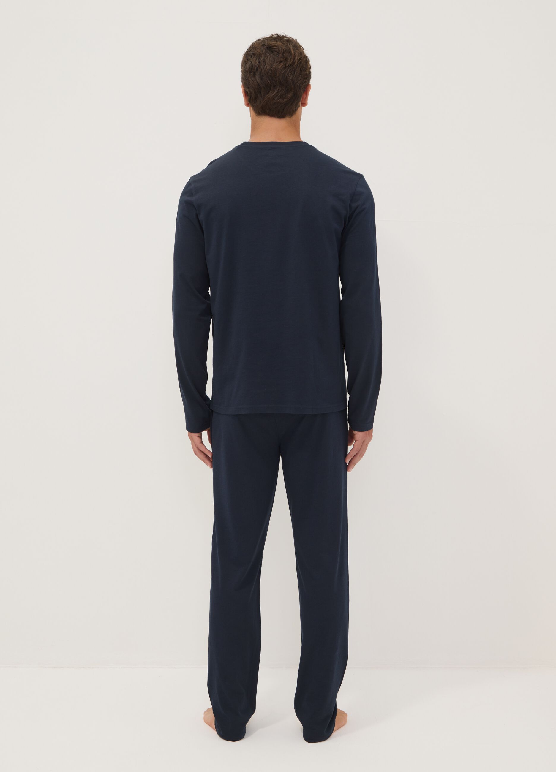Blue organic cotton pyjamas