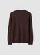 Brown crew-neck jersey knit jumper, regular fit_2