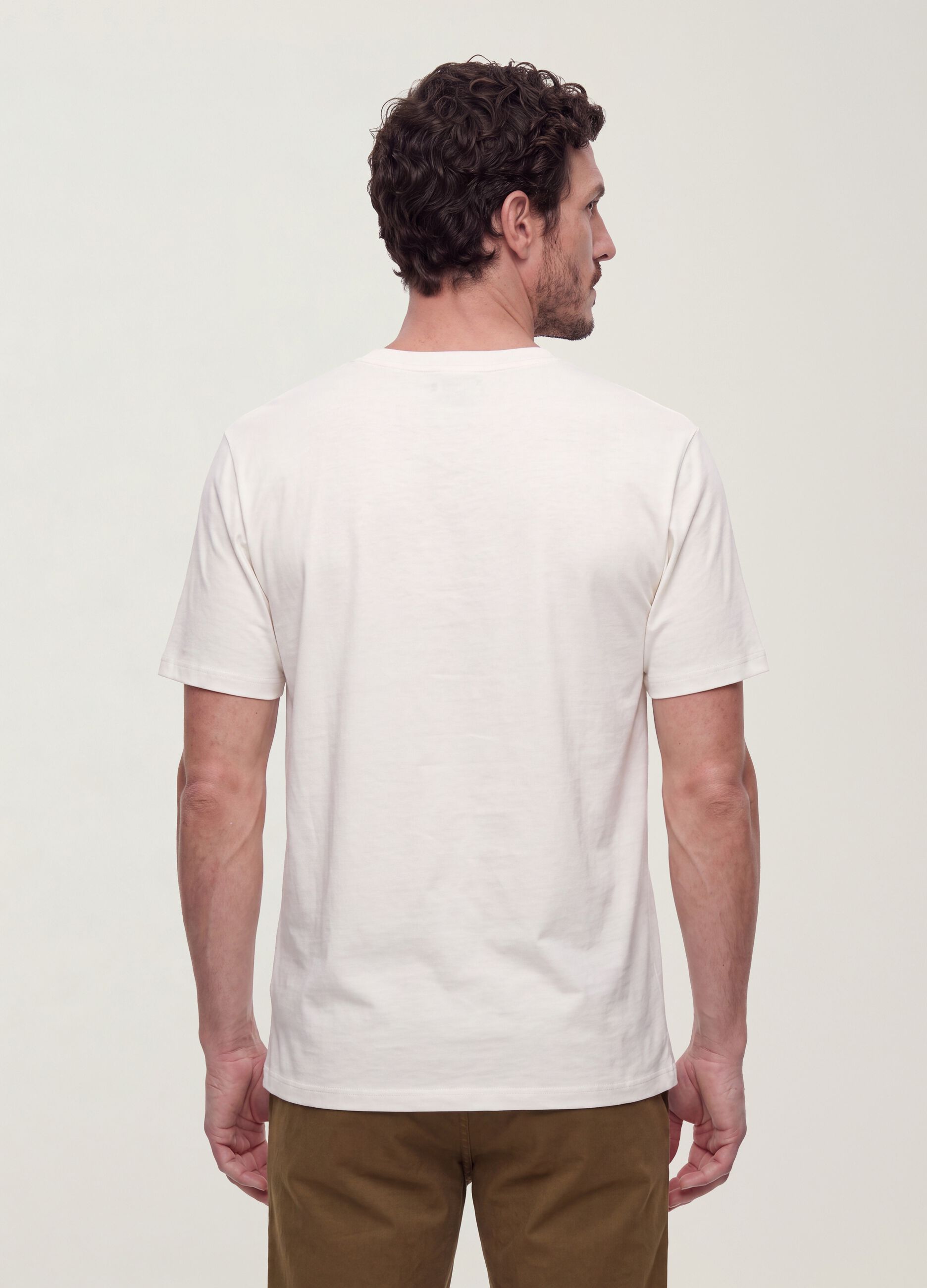 The Iconic Tee white pure cotton short-sleeve relaxed-fit T-shirt