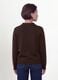 Brown viscose-blend polo-collar jumper with relaxed fit_3