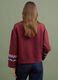 Red cotton-blend sweatshirt with regular fit pattern_2