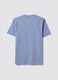 Blue regular-fit T-shirt in pure organic cotton jersey_1