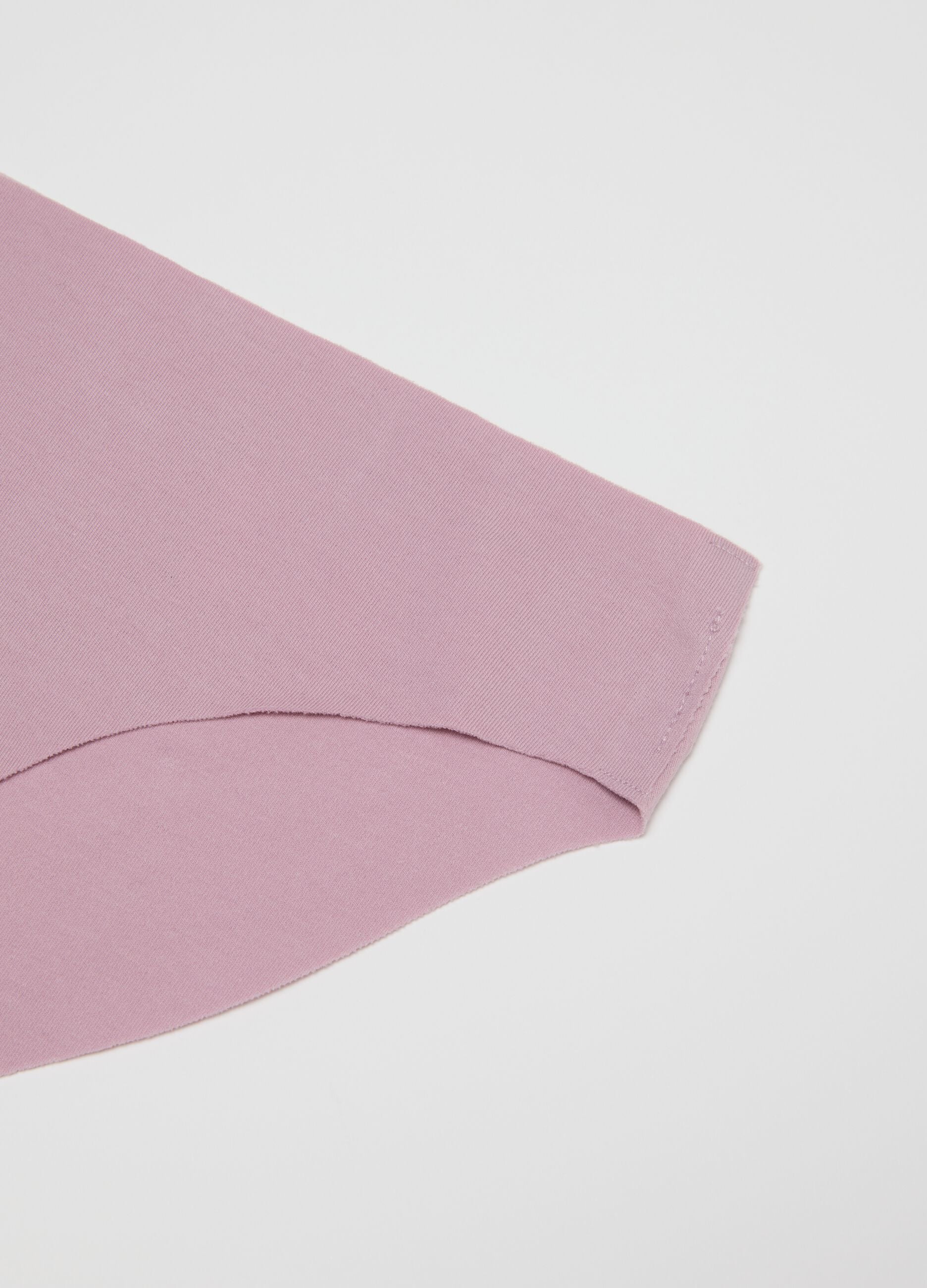 Pink Stretch Cotton Briefs Regular Fit