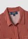 Camicia in misto viscosa e lino a righe bianche e rosse regular fit_5