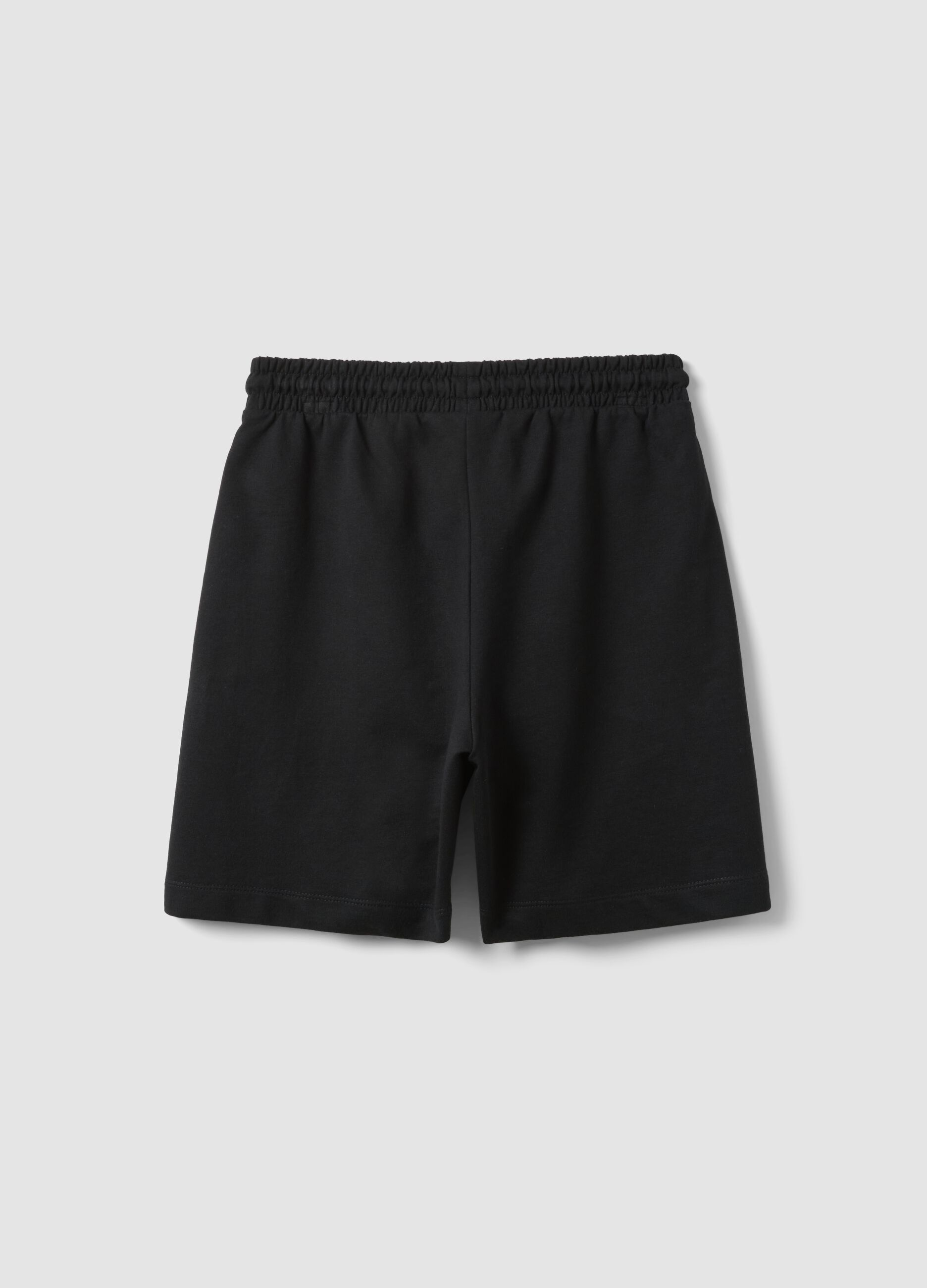 Girls&rsquo; pure cotton black relaxed fit shorts Chicago Bulls