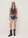 Brown halter-neck top in stretch fabric, regular fit_1