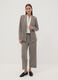 Beige patterned stretch viscose blazer_1