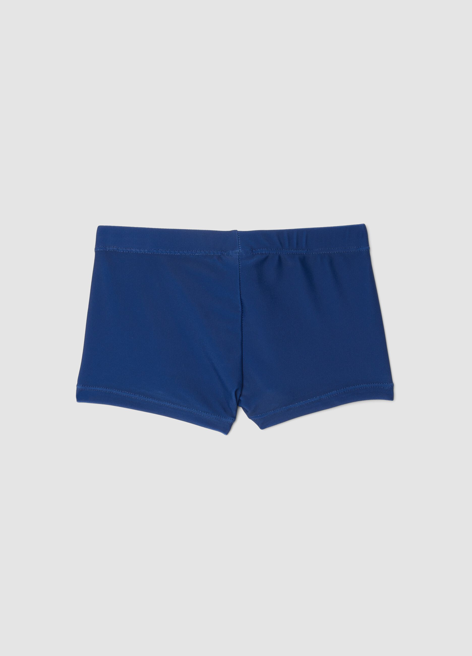 Costume boxer mare blu in tessuto elasticizzato