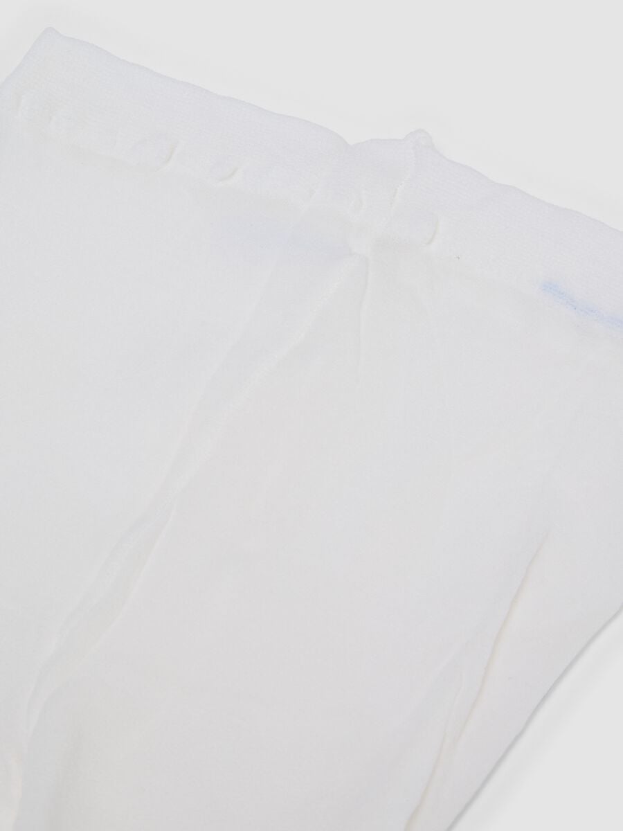 Bipack di collant bianchi in tessuto elasticizzato_2
