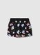 Pantaloncini in puro cotone multicolor da bambina regular fit con stampe_1