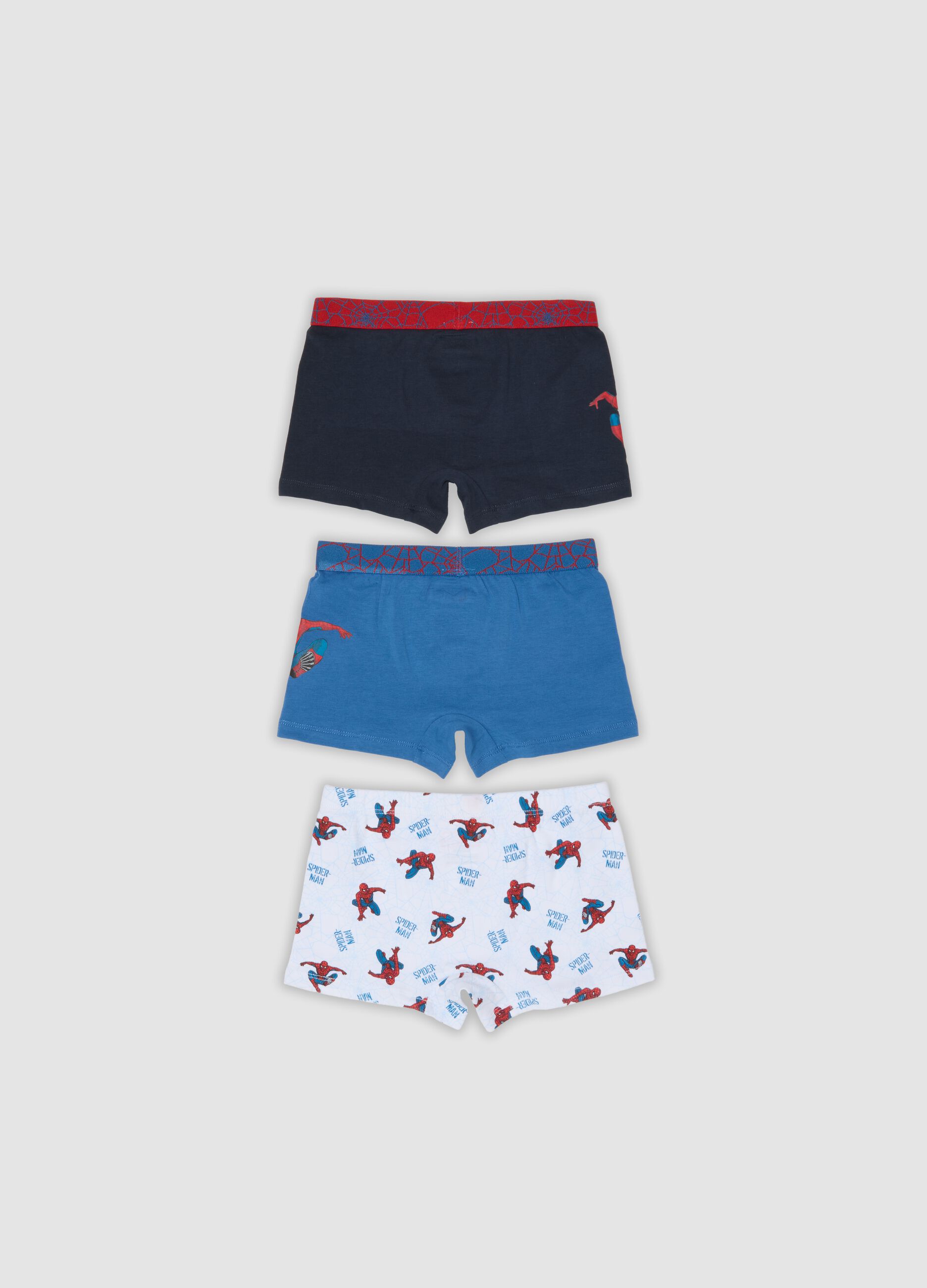 3-pack of organic stretch cotton midi boxers with MARVEL Spider-Man print