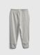 Fleece joggers with drawstring and logo patch_1