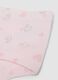 Pink stretch organic cotton briefs with hearts for girls_2