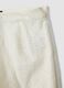 White pure cotton broderie anglaise shorts with scalloped hem, regular fit_5