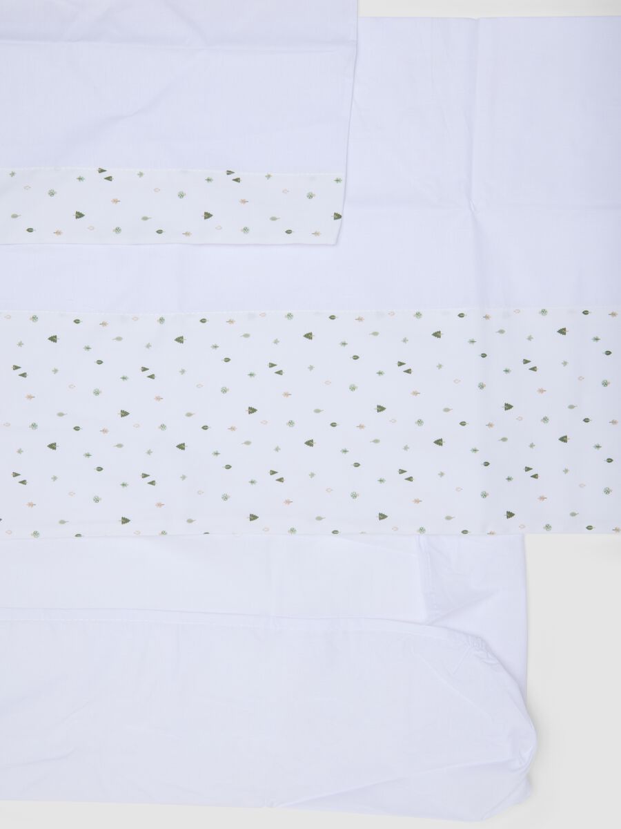 White pure cotton baby sheet with all-over print_2
