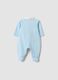 Light Blue Organic Cotton Babygrow with Classic Collar_1