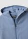 Sky blue children's hoodie with zip in pure cotton regular fit_2