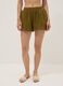 Brown pure cotton shorts_1