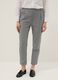 Grey checked regular-fit stretch cotton-blend trousers_1