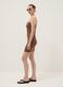 Brown stretch cotton midi dress_1
