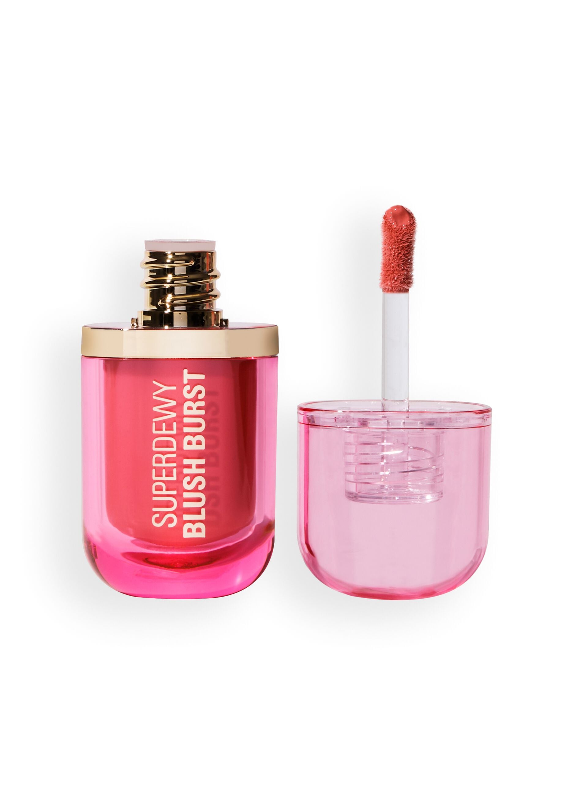 Revolution Superdewy Liquid Blush Burst Strawberry Milkshake Cool Pink