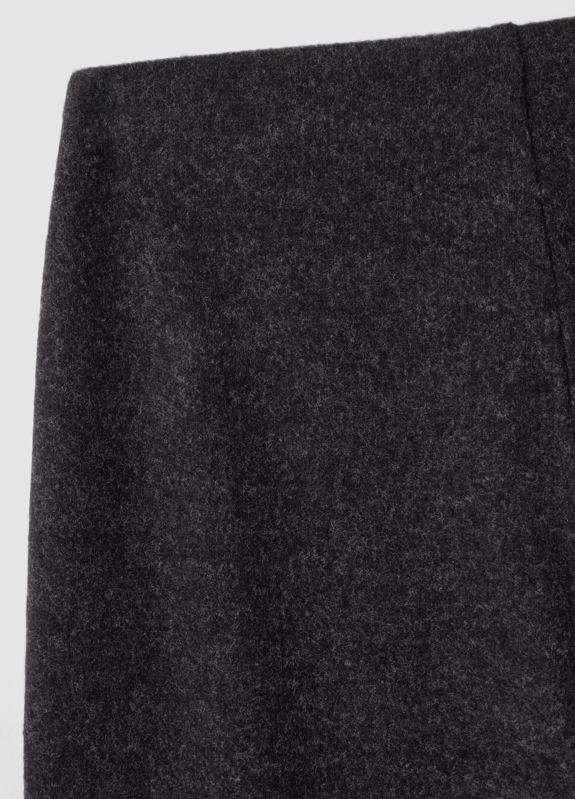 Grey viscose-blend relaxed-fit trousers