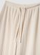 Beige wide leg jogger trousers_5