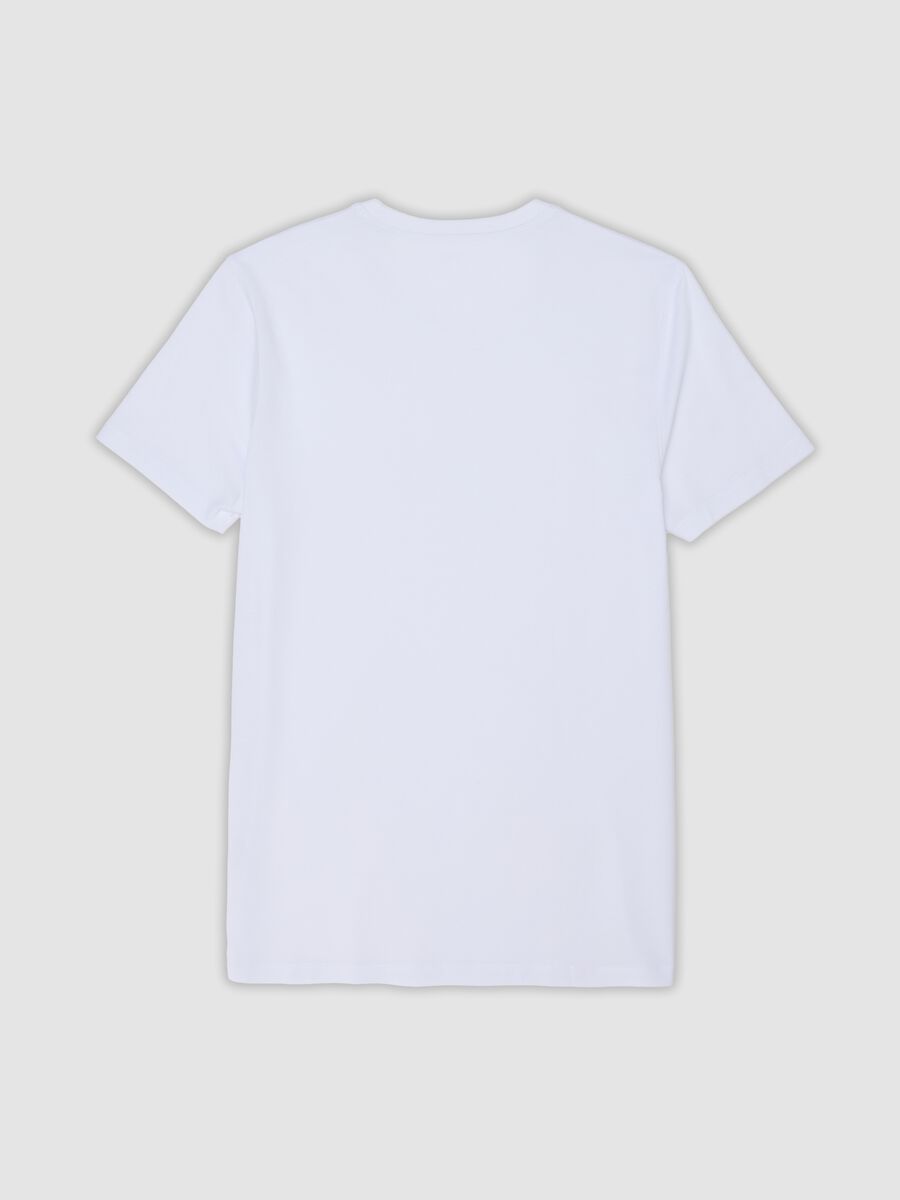 White Supima cotton crew-neck T-shirt, regular fit_6