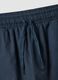Blue cotton and linen blend pyjama shorts, regular fit_5