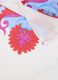 Light blue pure cotton scarf with floral print_1