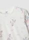 White pure organic cotton unicorn print pyjamas for girls_2