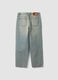 Light blue denim jeans in pure cotton, loose fit_6