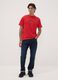 Red pure cotton T-shirt with Ducati print_1