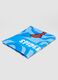 Blue pure cotton beach towel_0