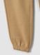 Beige regular-fit joggers in pure organic cotton for boys_3