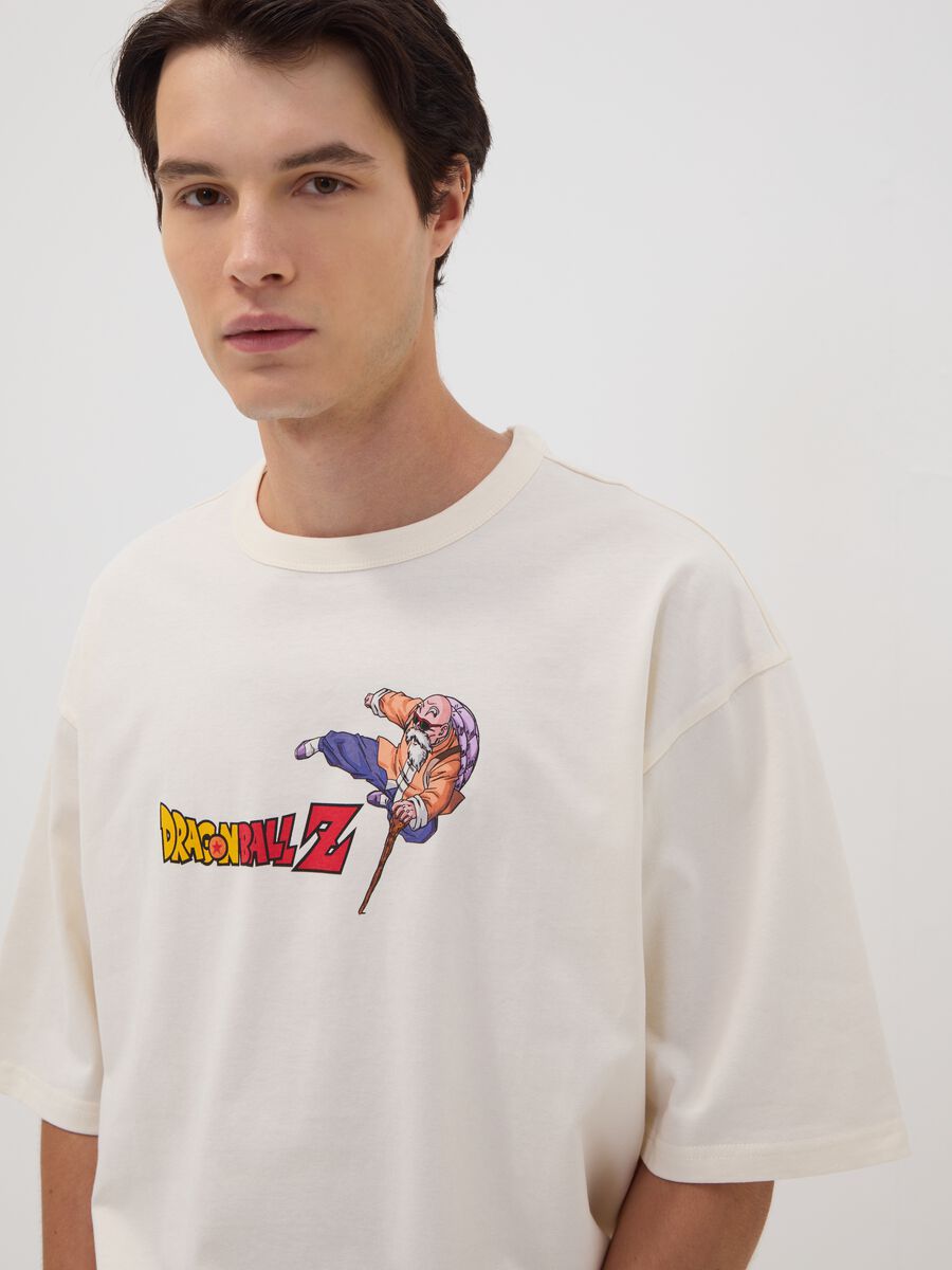 White pure cotton T-shirt with Dragon Ball Z print_2