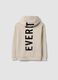 Beige full-zip hooded sweatshirt in cotton blend, regular fit_2