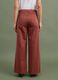 Red wide-leg cotton chino trousers with contrast side stripes_2