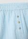 Blue striped pure cotton pyjama shorts, regular fit_5