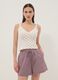 White pure cotton crochet waistcoat, regular fit_2